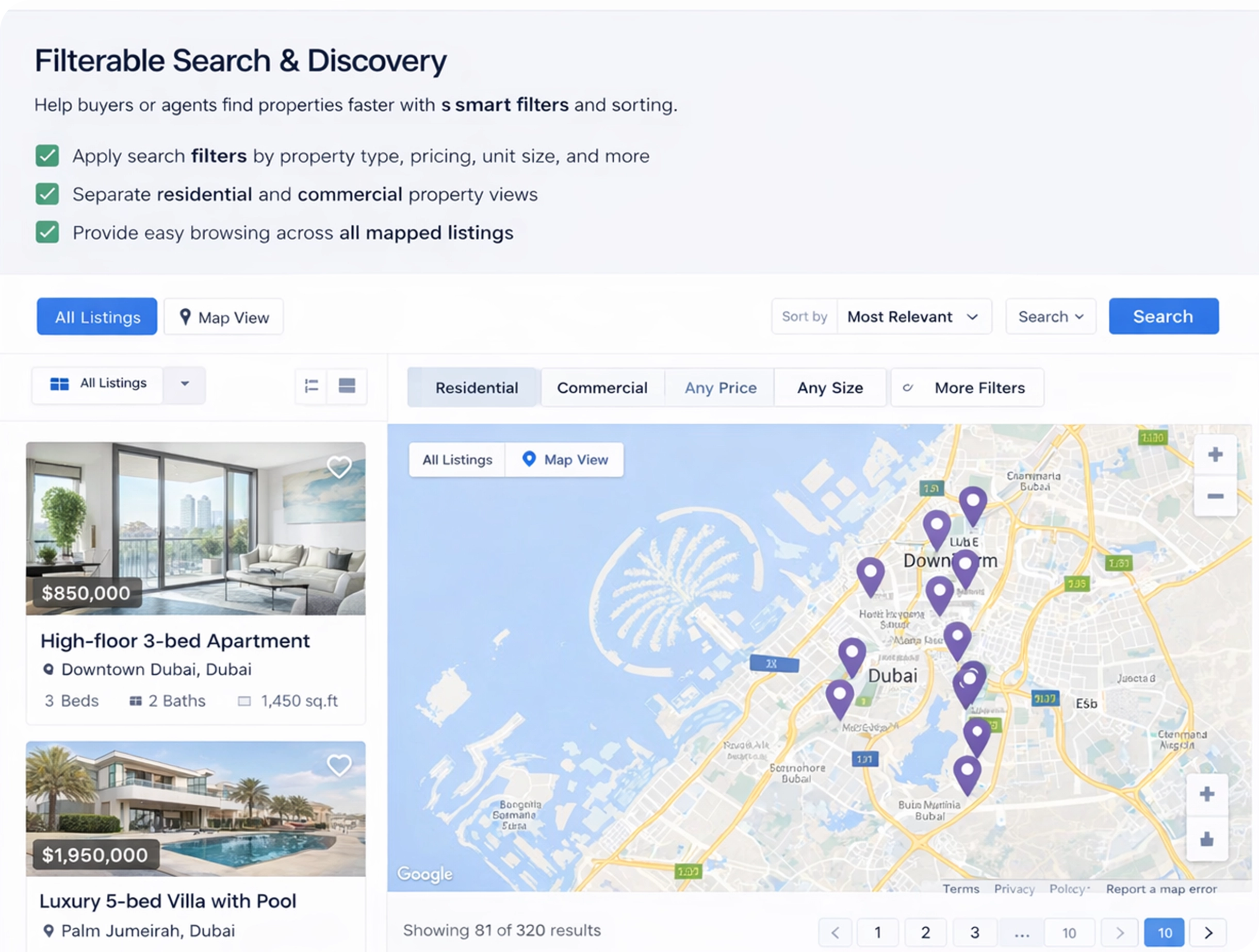 Filterable Search & Discovery